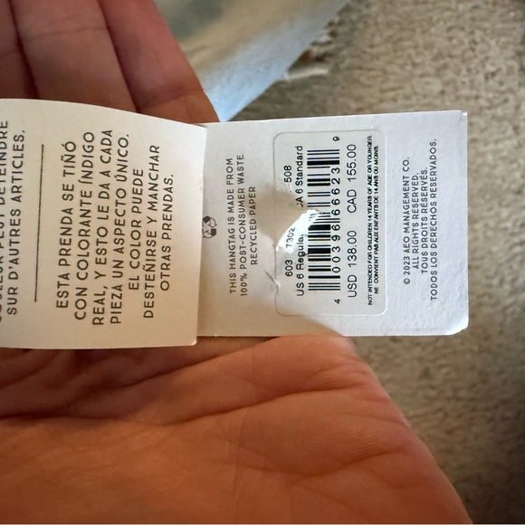 American Eagle Outfitters Light Blue Distressed Boyfriend Jeans - Picture 6 of 6